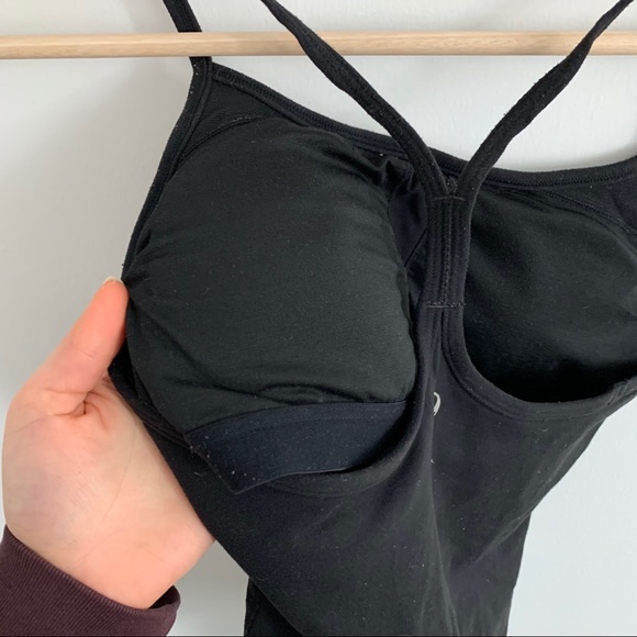 Lululemon - Black Tank Top w Sports Bra - Picture 3 of 4